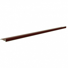 Планка примыкания Shinglas пластизол RAL8014 коричневая (20x45x15x10мм)